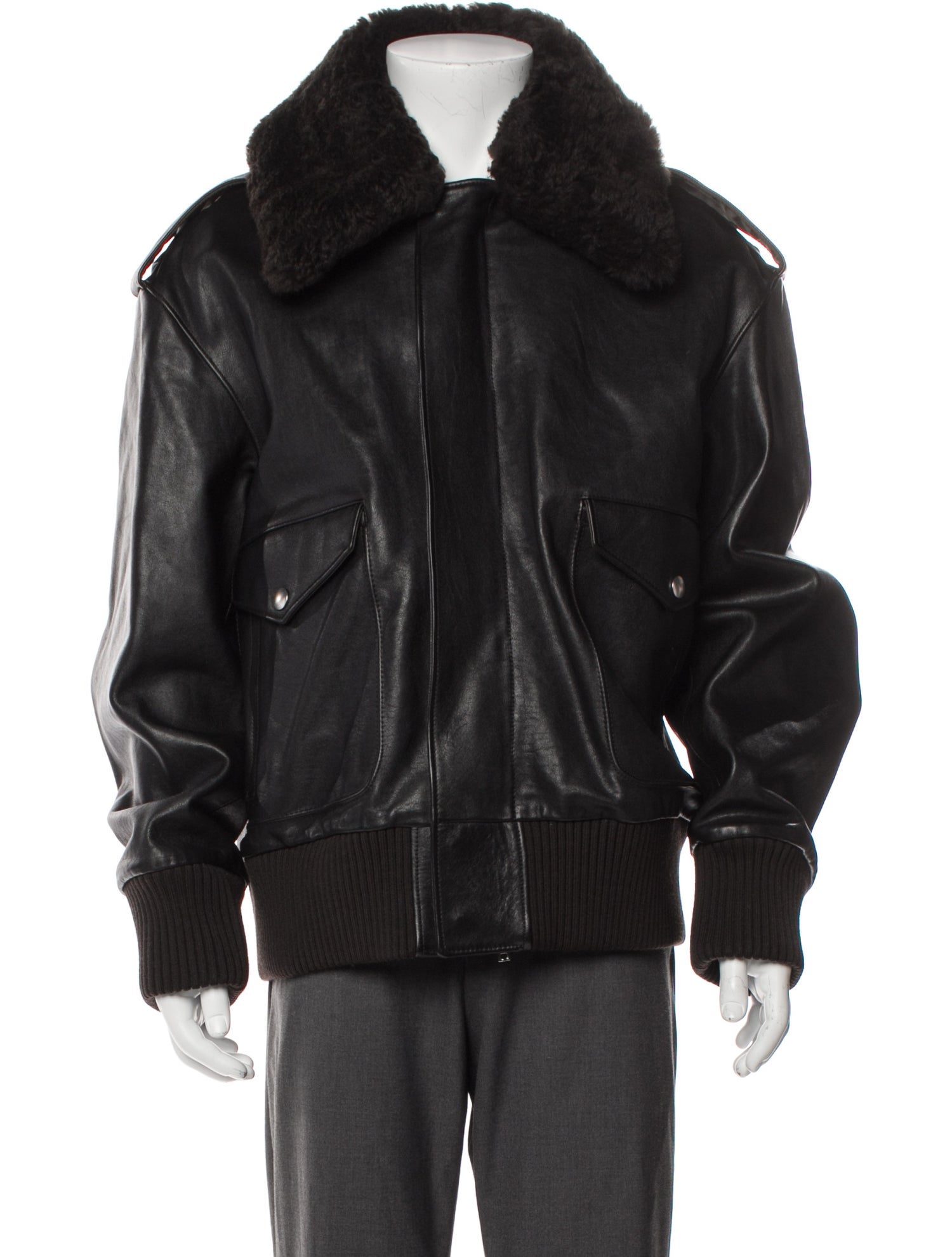 Burberry Calf Leather Moto Jacket