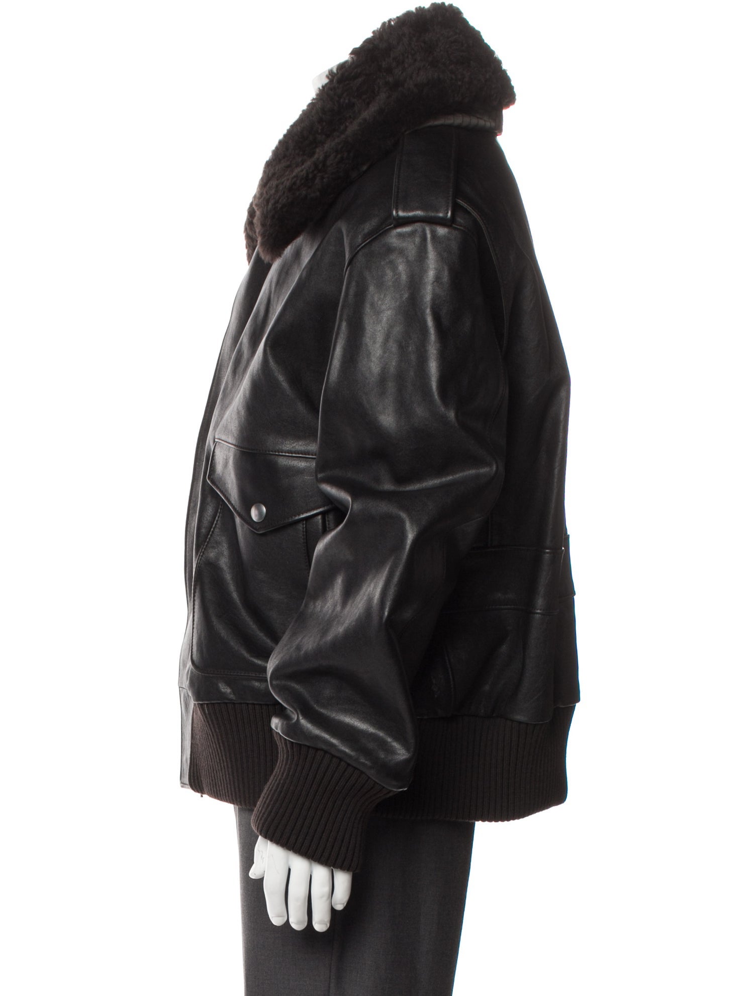 Burberry Calf Leather Moto Jacket