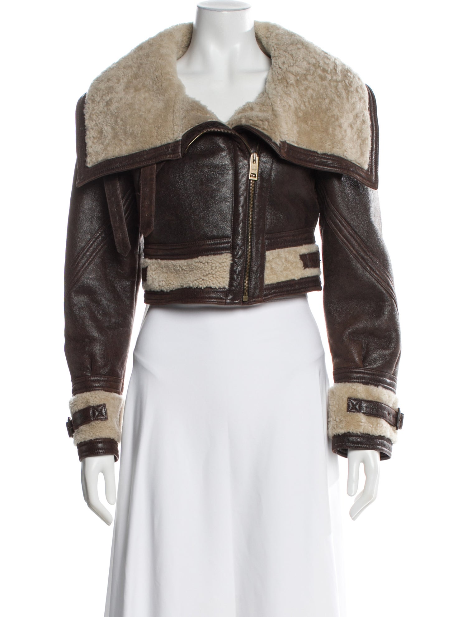 Leather Faux Fur Jacket