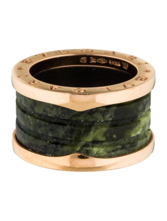 Bvlgari Green Marble B.Zero1 Ring