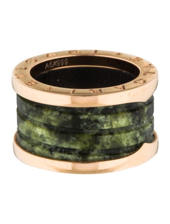 Bvlgari Green Marble B.Zero1 Ring