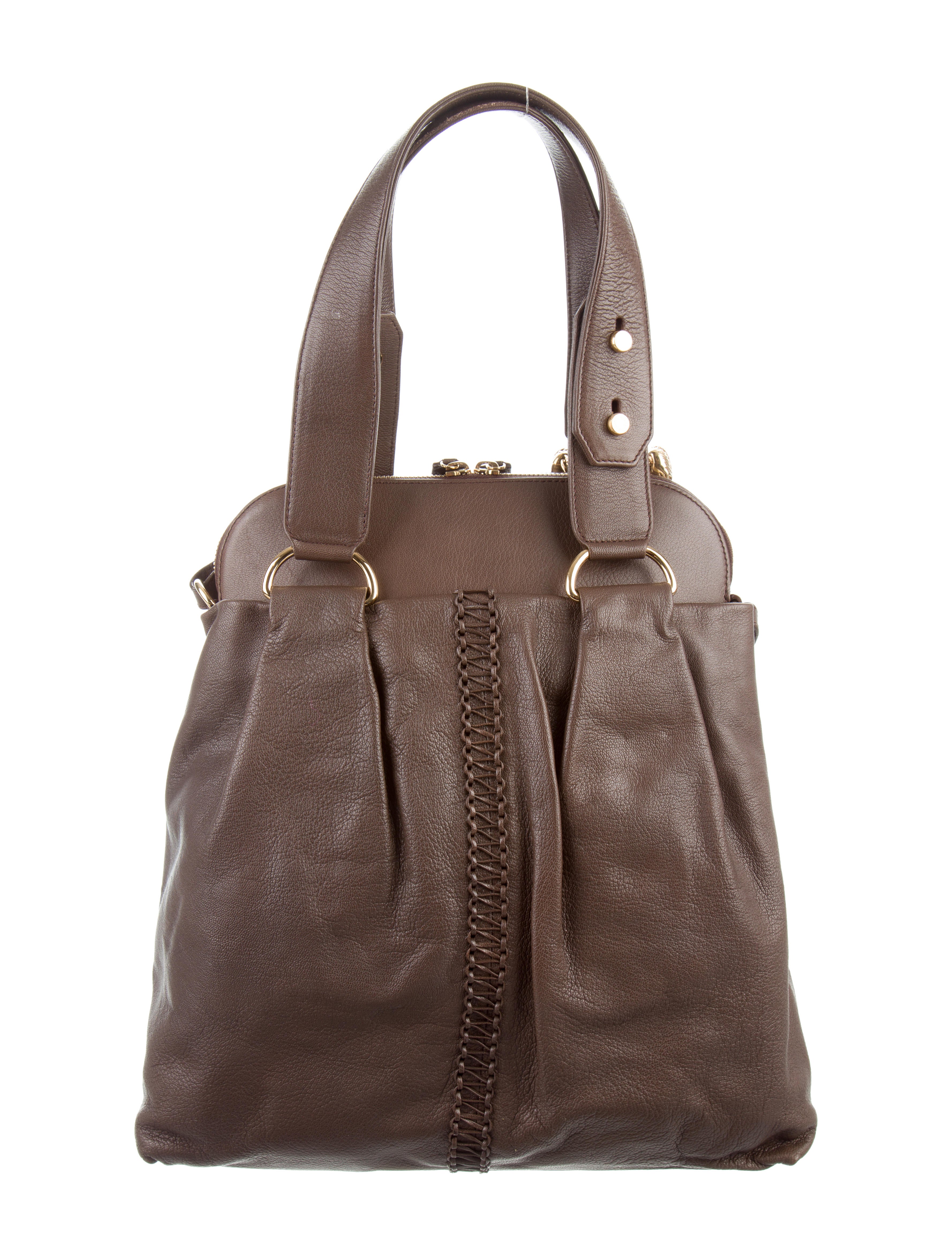 Bvlgari Soft Leather Satchel Handbags BUL26922 The RealReal