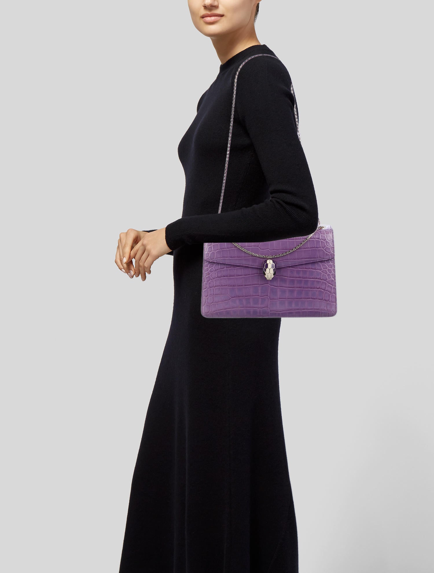 bvlgari crocodile bag