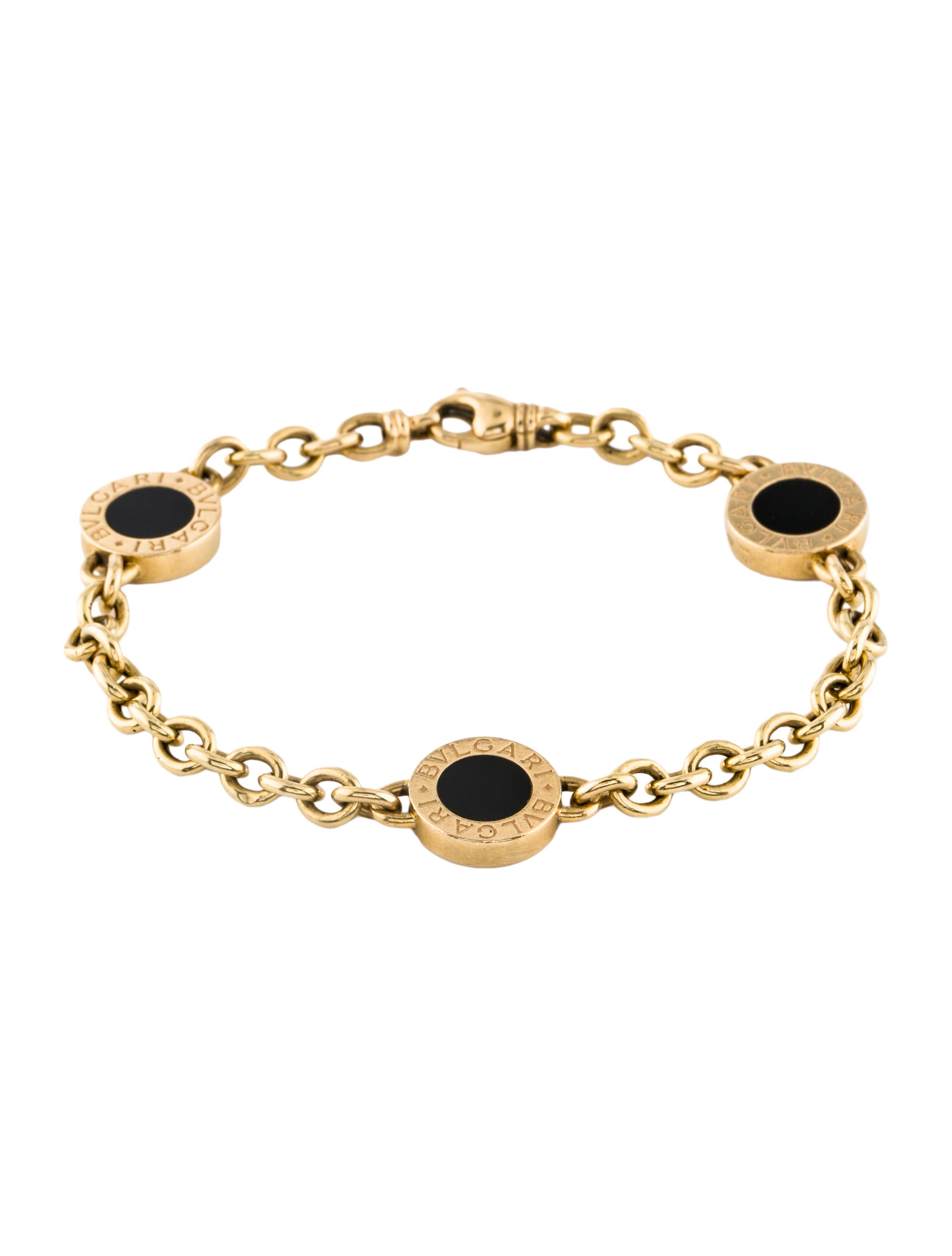 Bvlgari 18K Onyx Station Bracelet Bracelets BUL30261 The RealReal