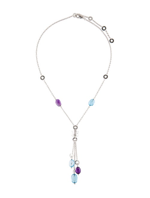 Bvlgari 18K B.zero1 Topaz & Amethyst Lavalier Neck