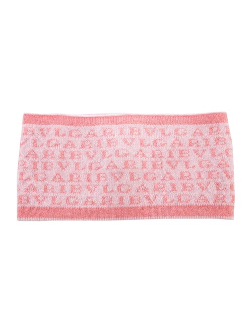 Bvlgari Cashmere Intarsia Headband pink
