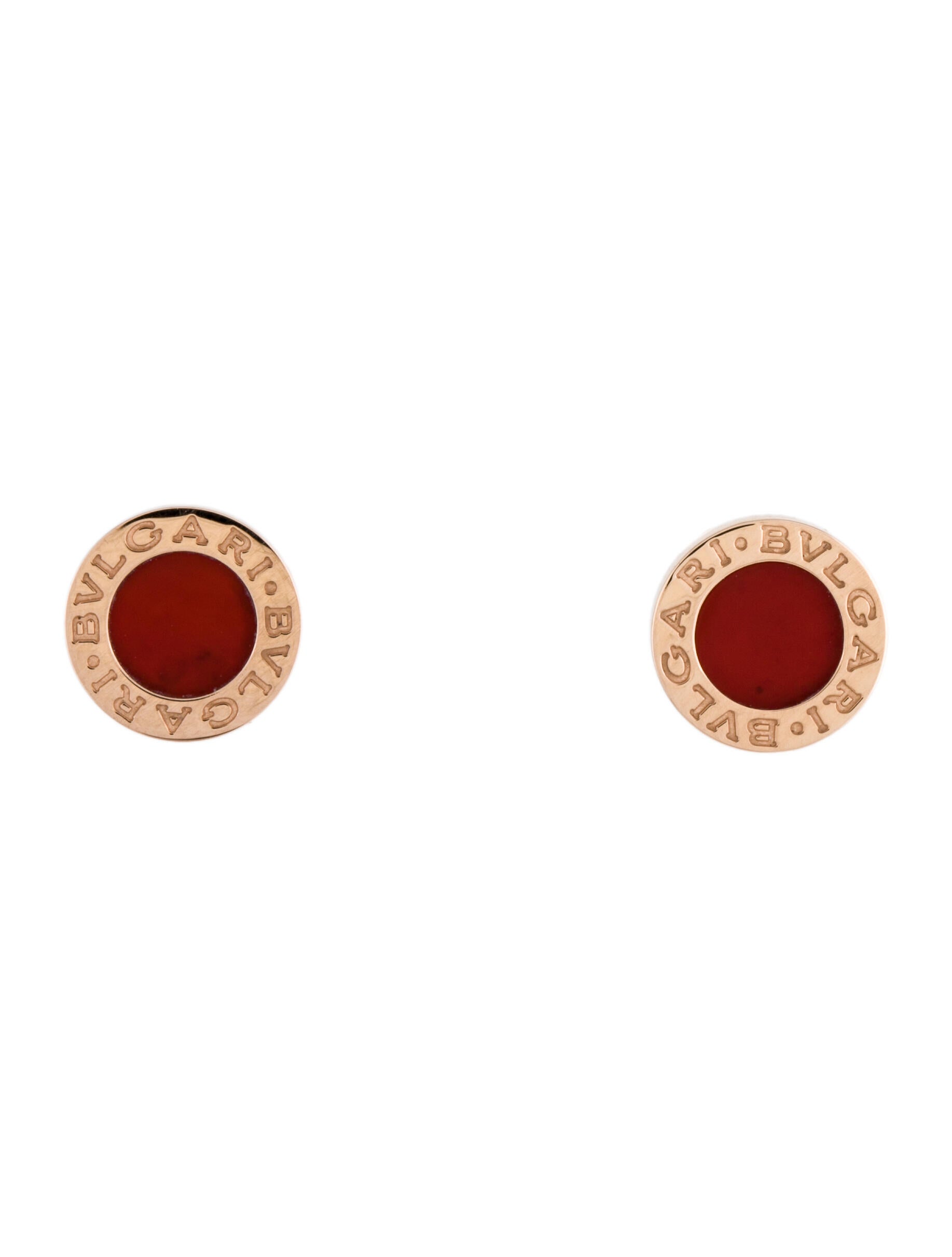 Bvlgari 18K Diamond Bvlgari Bvlgari Stud Earrings 18K Rose Gold Stud