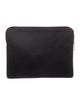Bvlgari Leather-Trimmed Canvas Zip Pouch