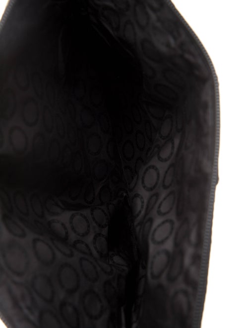 Bvlgari Leather-Trimmed Canvas Zip Pouch