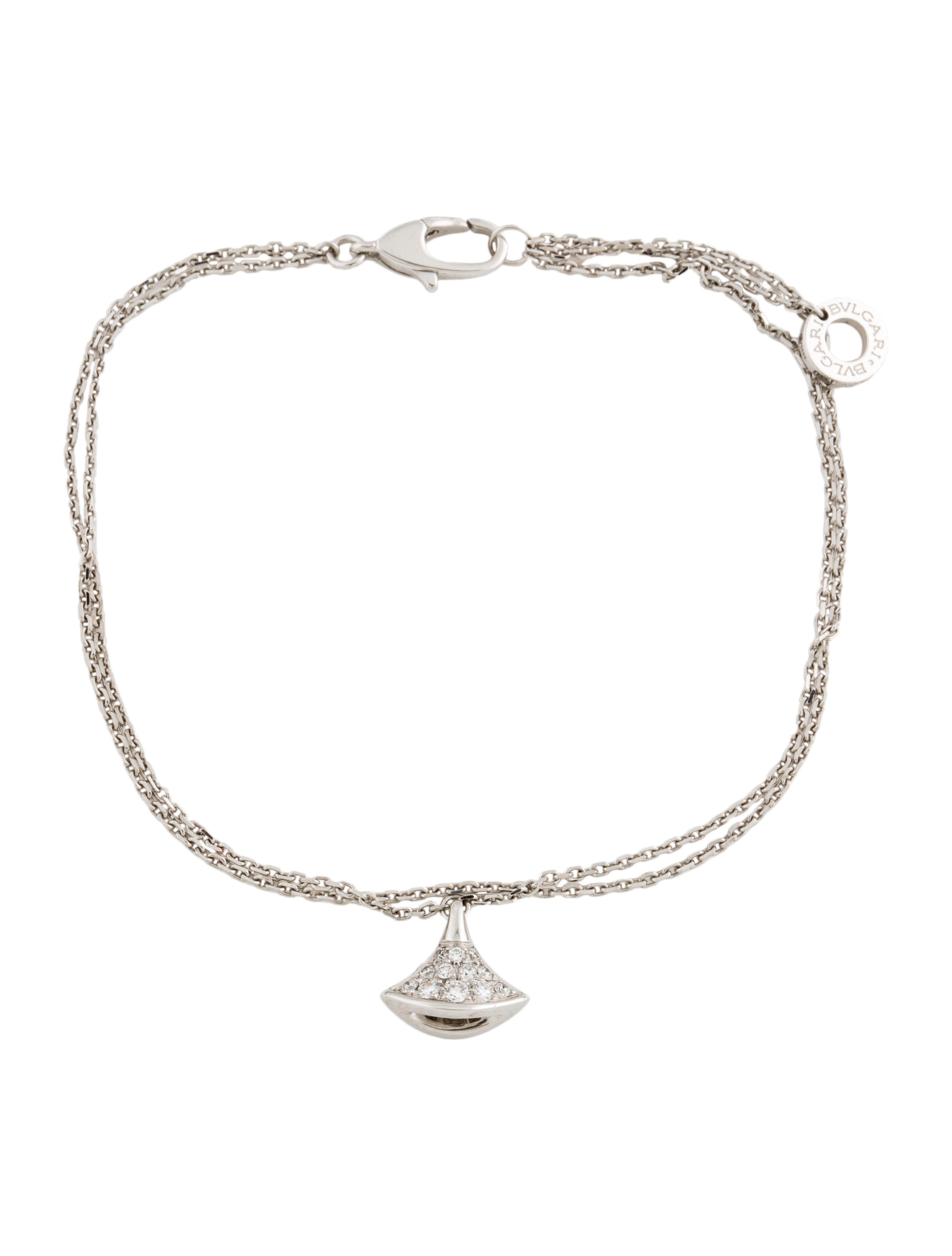 Bvlgari 18K Diamond Diva's Dream Charm Bracelet 18K Rose Gold Charm