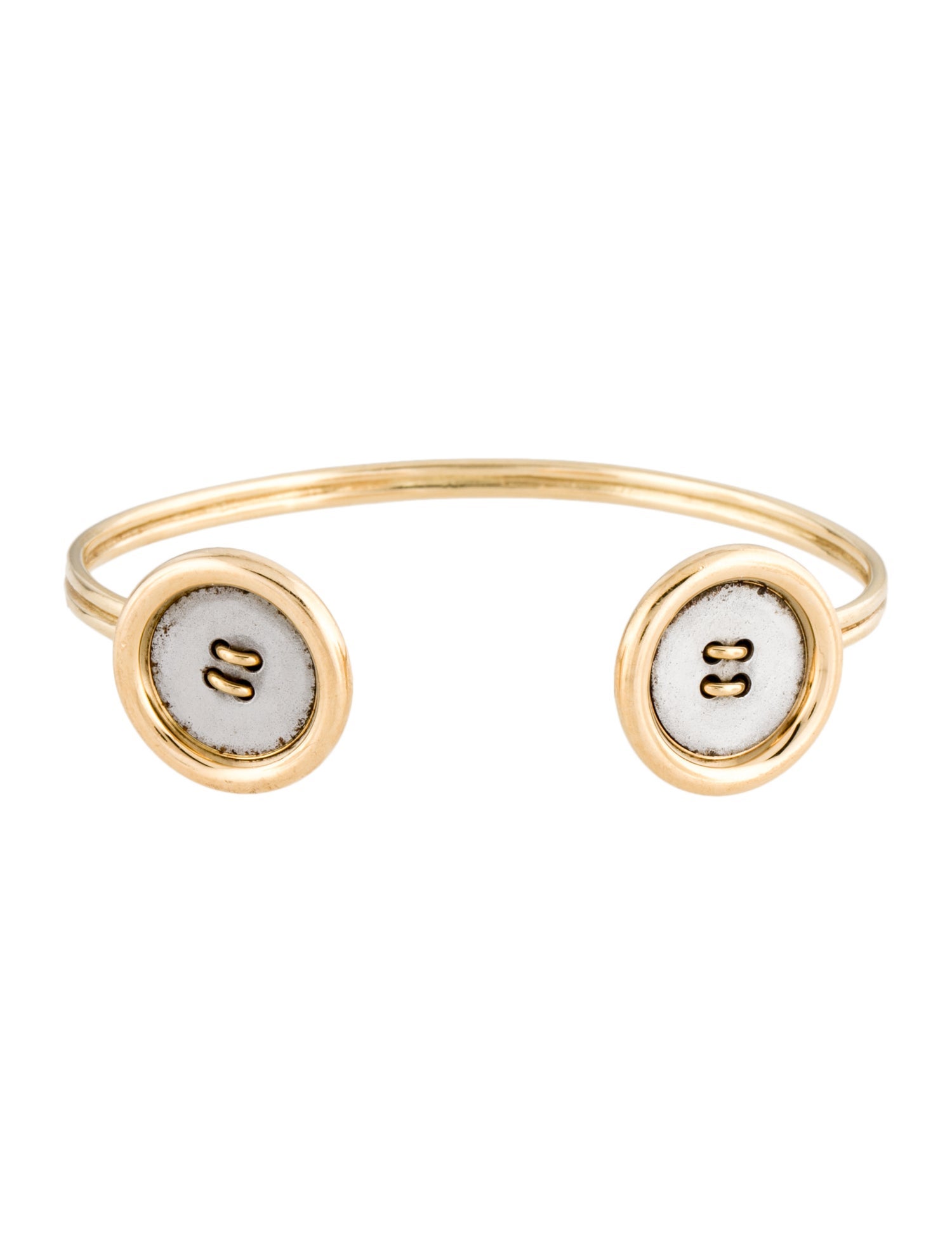 Bvlgari 18K Button Cuff