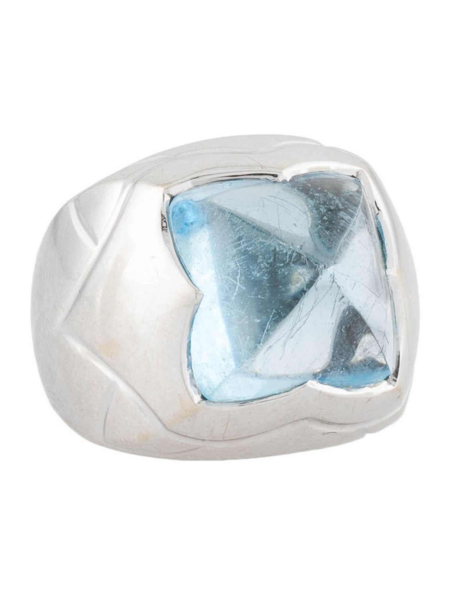 Bvlgari 18K Topaz Pyramid Cocktail Ring Cocktail Ring, Rings
