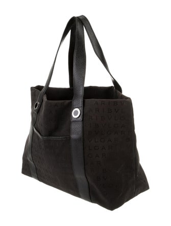 Bvlgari Canvas Top Handle Bag