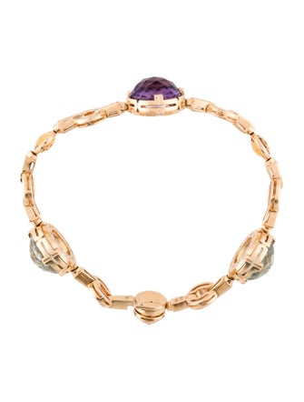 Bvlgari 18K Multistone Parentesi Cocktail Bracelet