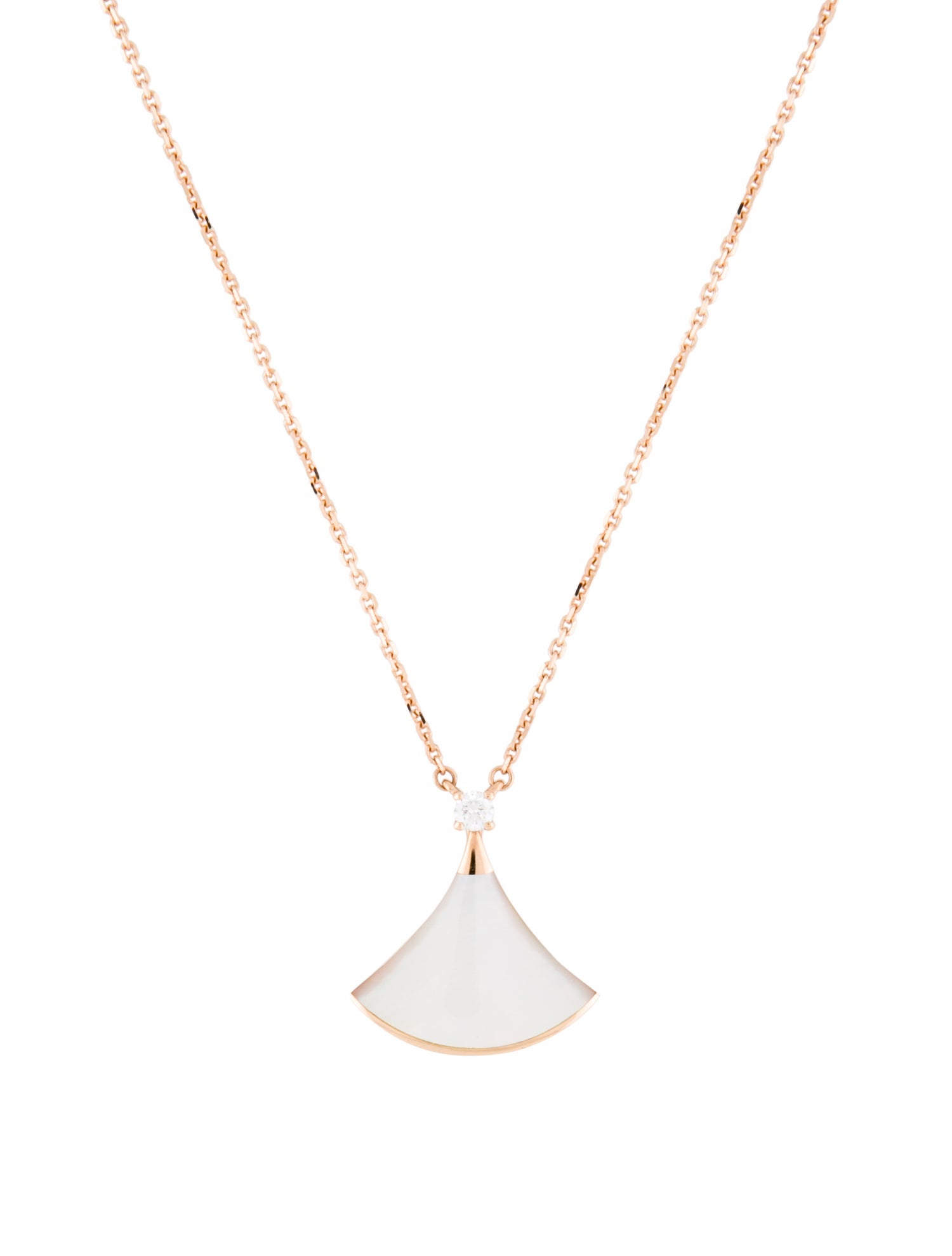 Bvlgari 18K Mother of Pearl & Diamond Divas' Dream Necklace