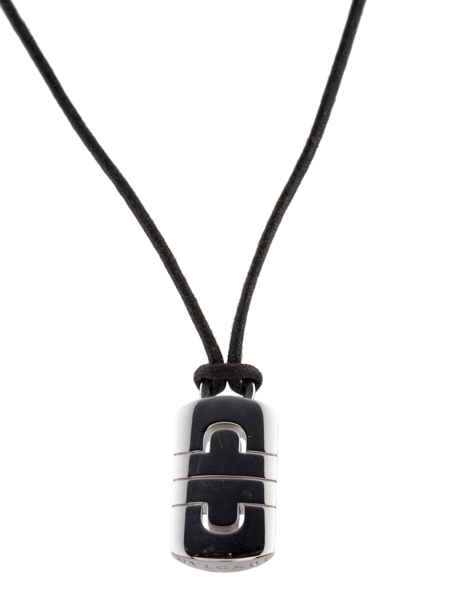 Bvlgari 18K Parentesi Pendant Necklace