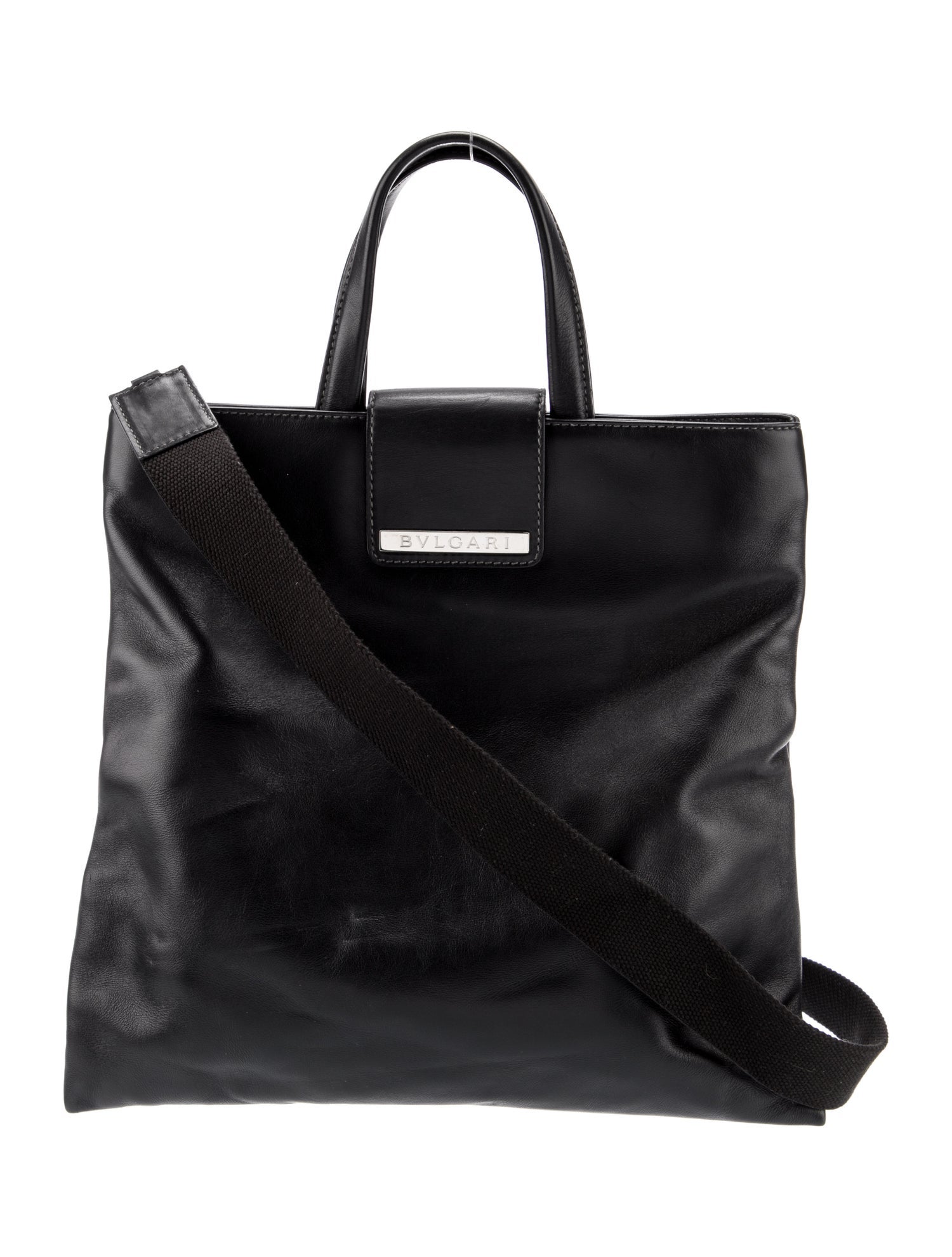 Bvlgari Leather Messenger Bag