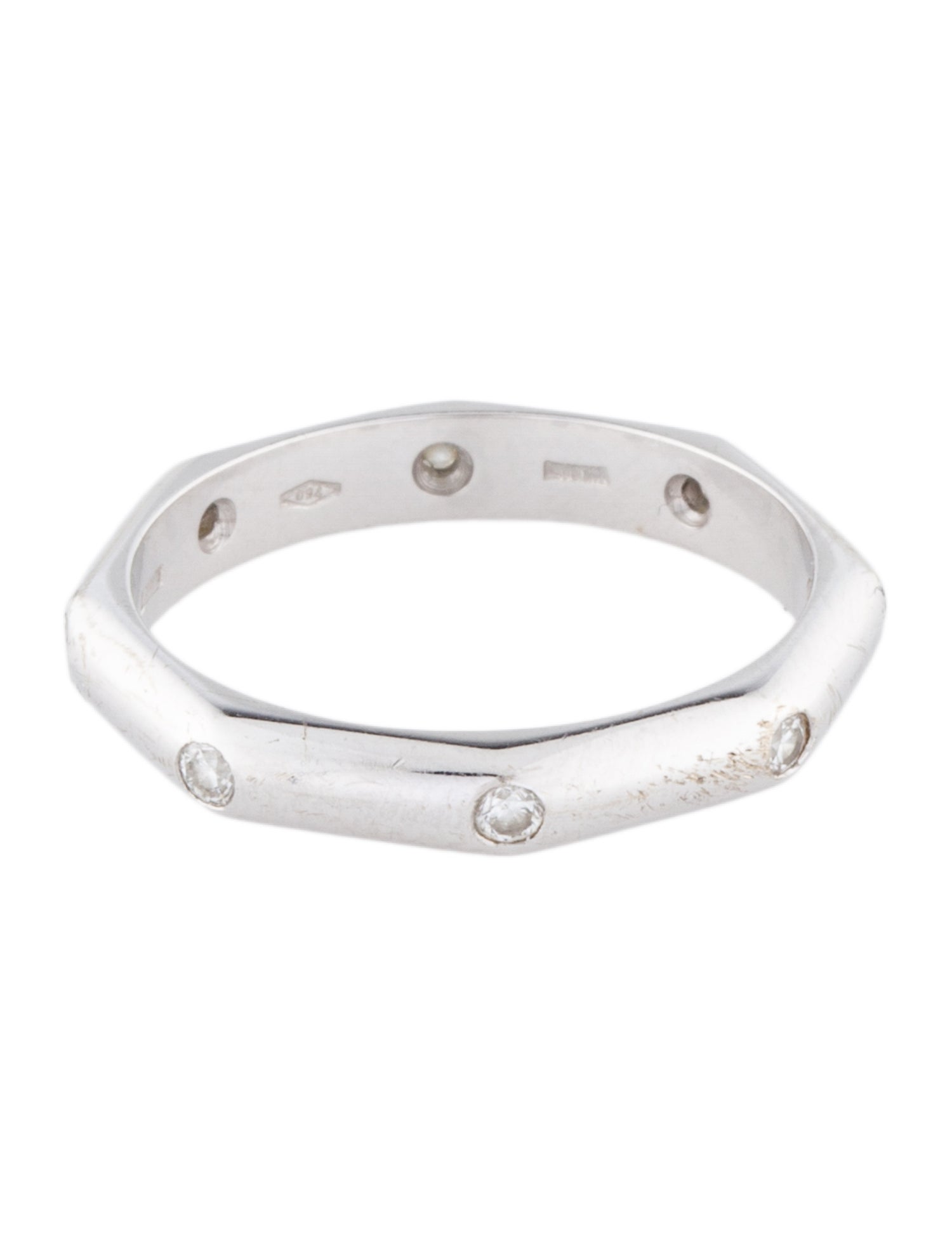 Bvlgari Octagonal Diamond Band Ring