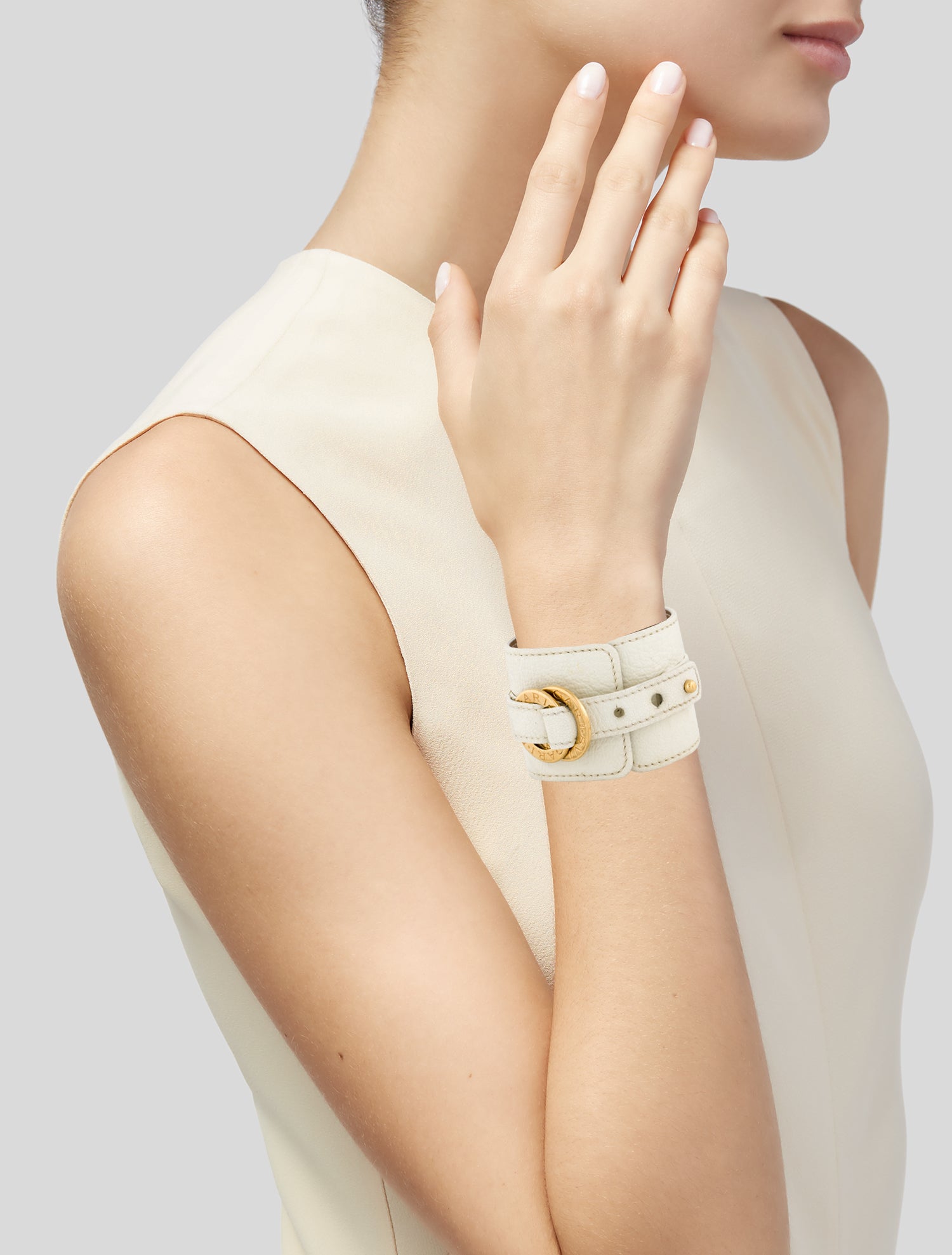 Bvlgari Leather Wrap Bracelet