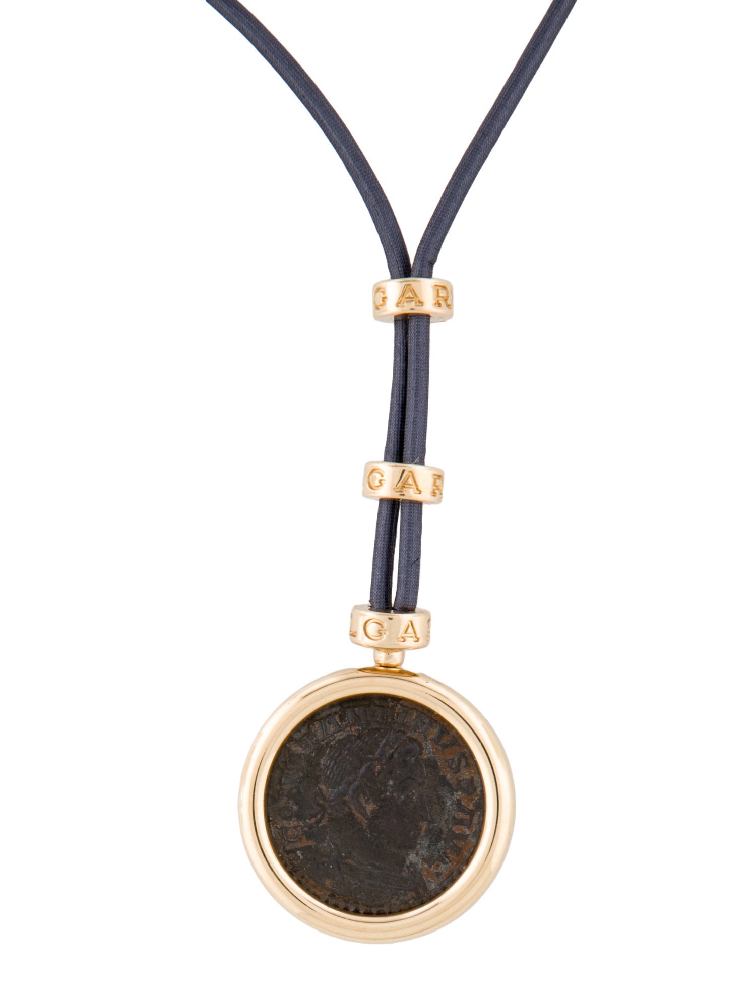 Bvlgari 18K Monete Ancient Coin Pendant Necklace