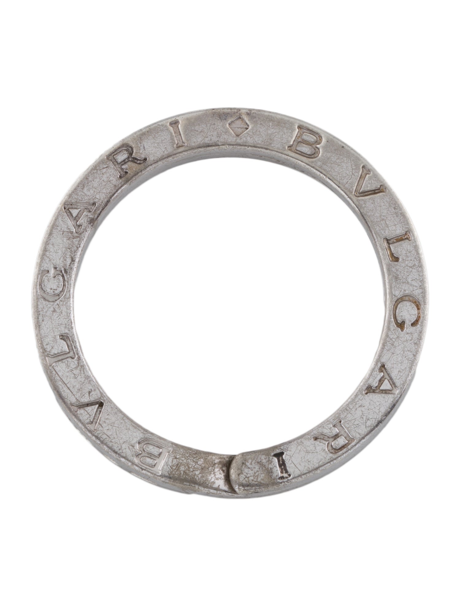 Bvlgari silver key ring
