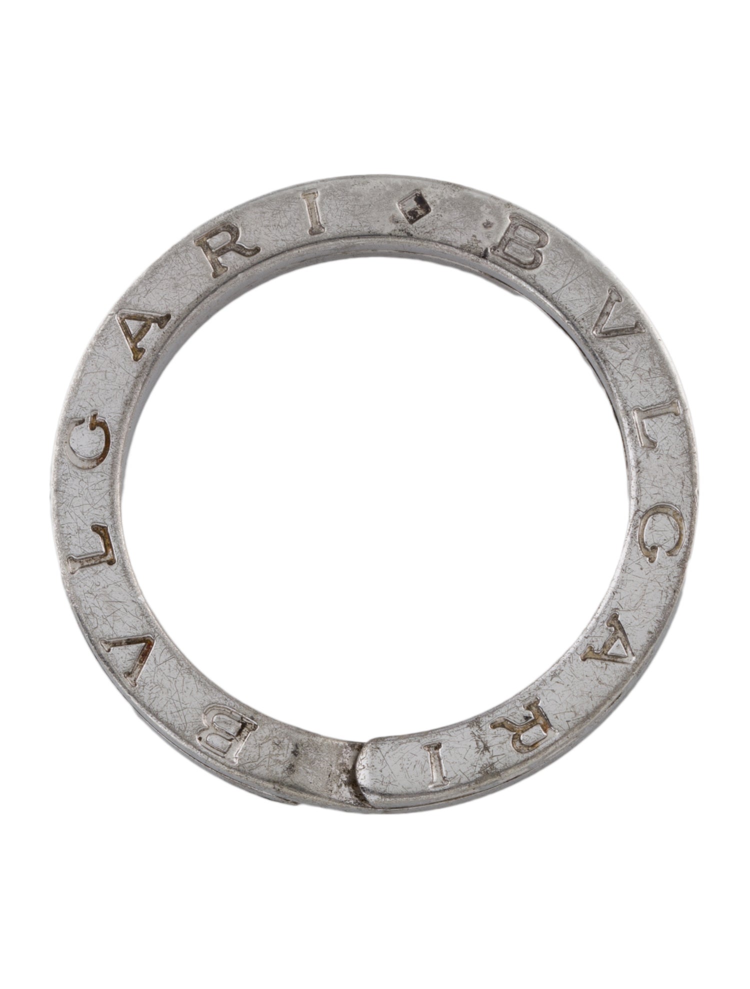 Bvlgari silver key ring