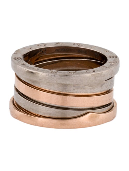 Bvlgari Two-Tone B.zero1 Four-Band Ring