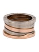 Bvlgari Two-Tone B.zero1 Four-Band Ring