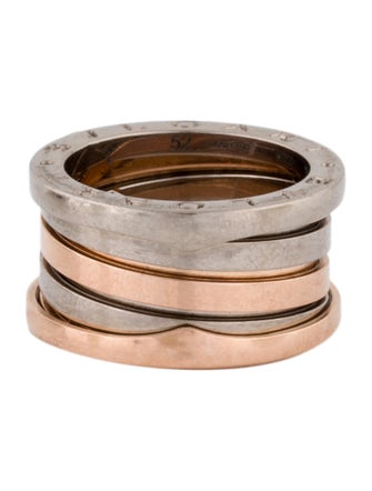 Bvlgari Two-Tone B.zero1 Four-Band Ring