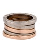 Bvlgari Two-Tone B.zero1 Four-Band Ring