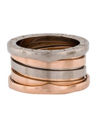 Bvlgari Two-Tone B.zero1 Four-Band Ring