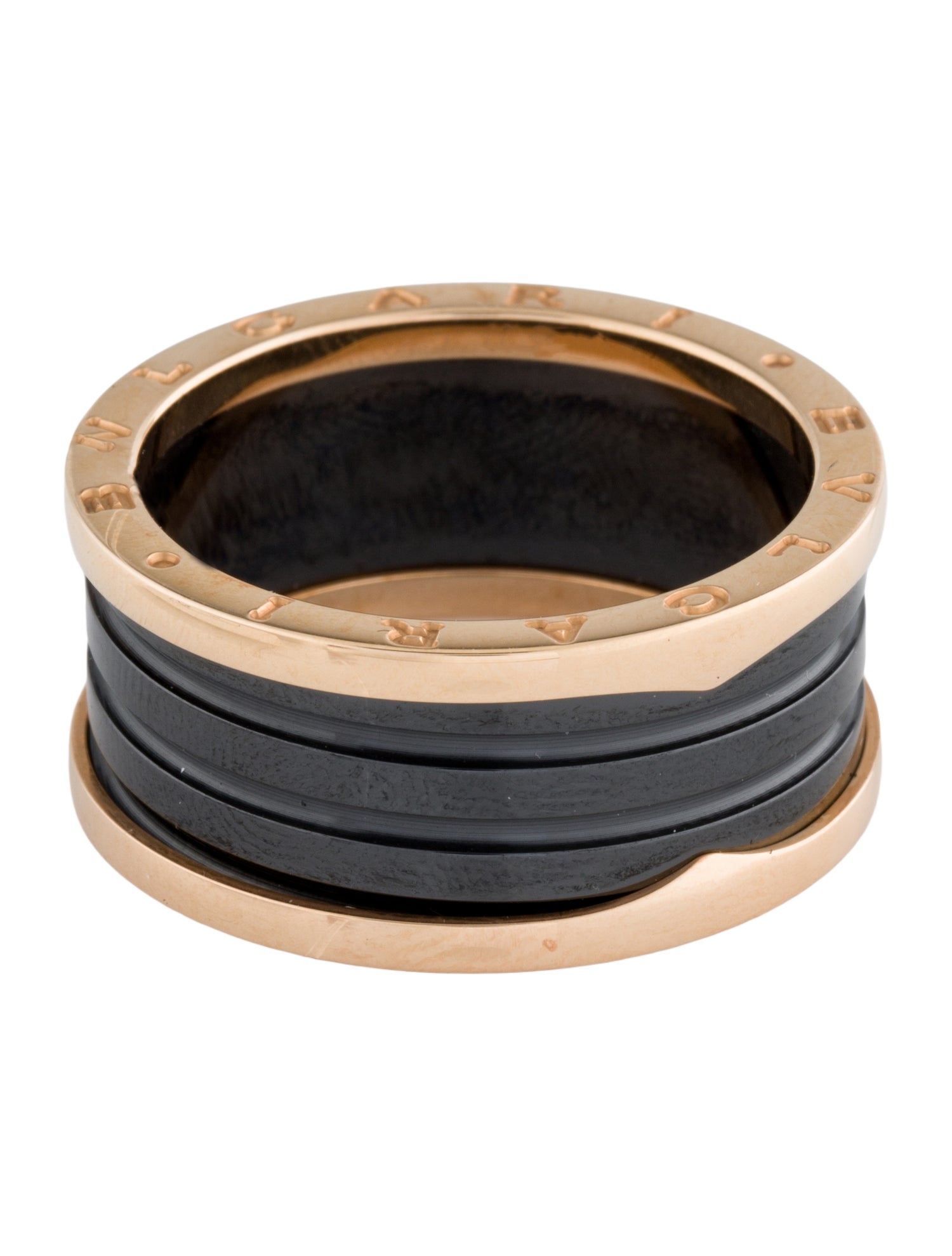 Bvlgari 18K B.zero1 Ceramic Ring