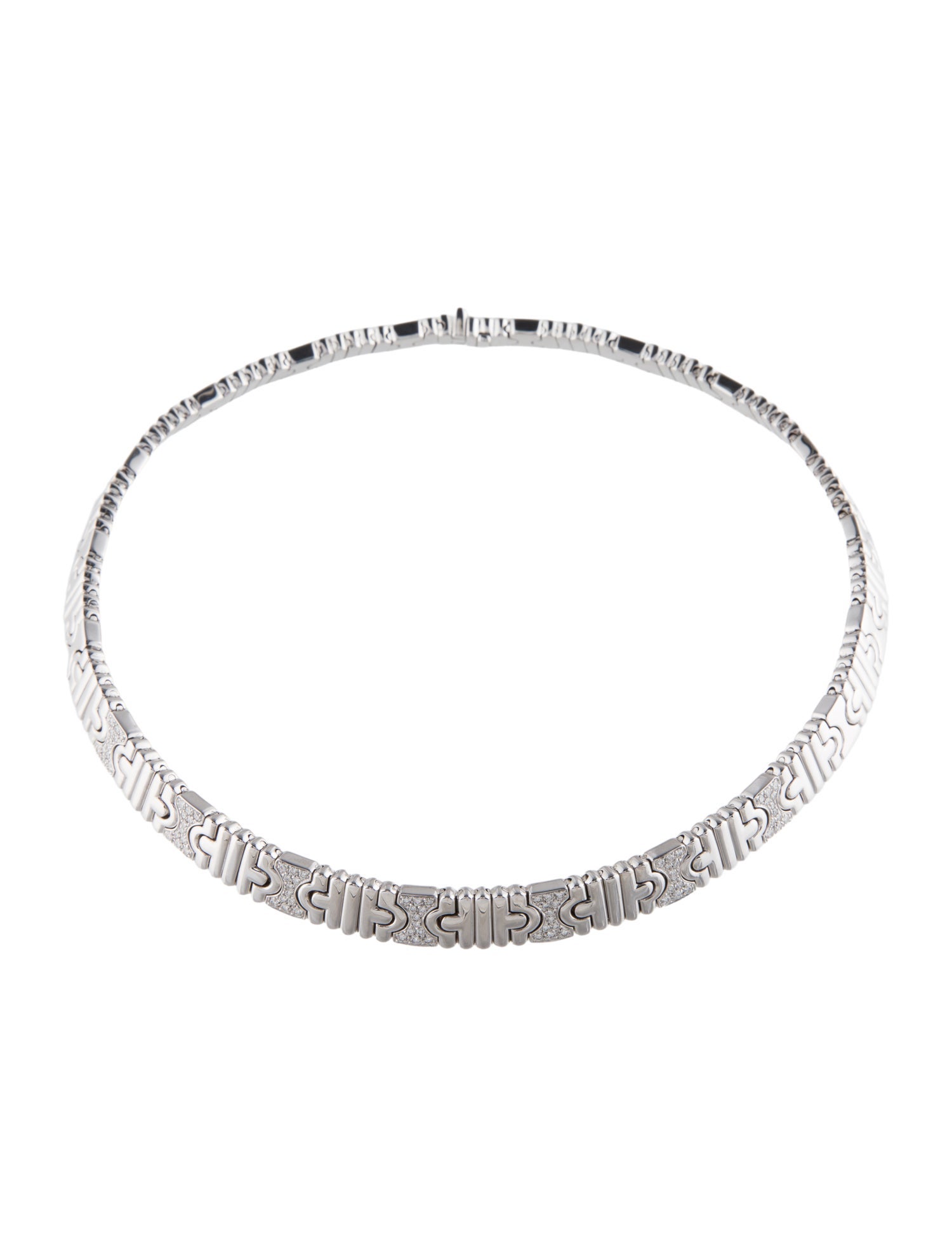 Bvlgari 18K Diamond Parentesi Collar Necklace