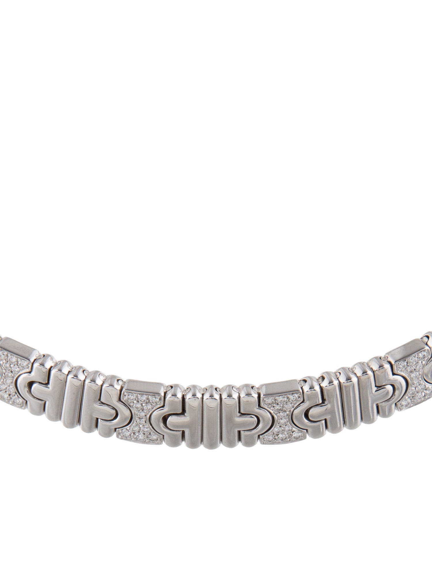 Bvlgari 18K Diamond Parentesi Collar Necklace