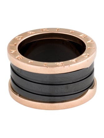 Bvlgari 18K Ceramic B.zero1 Ring