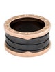 Bvlgari 18K Ceramic B.zero1 Ring