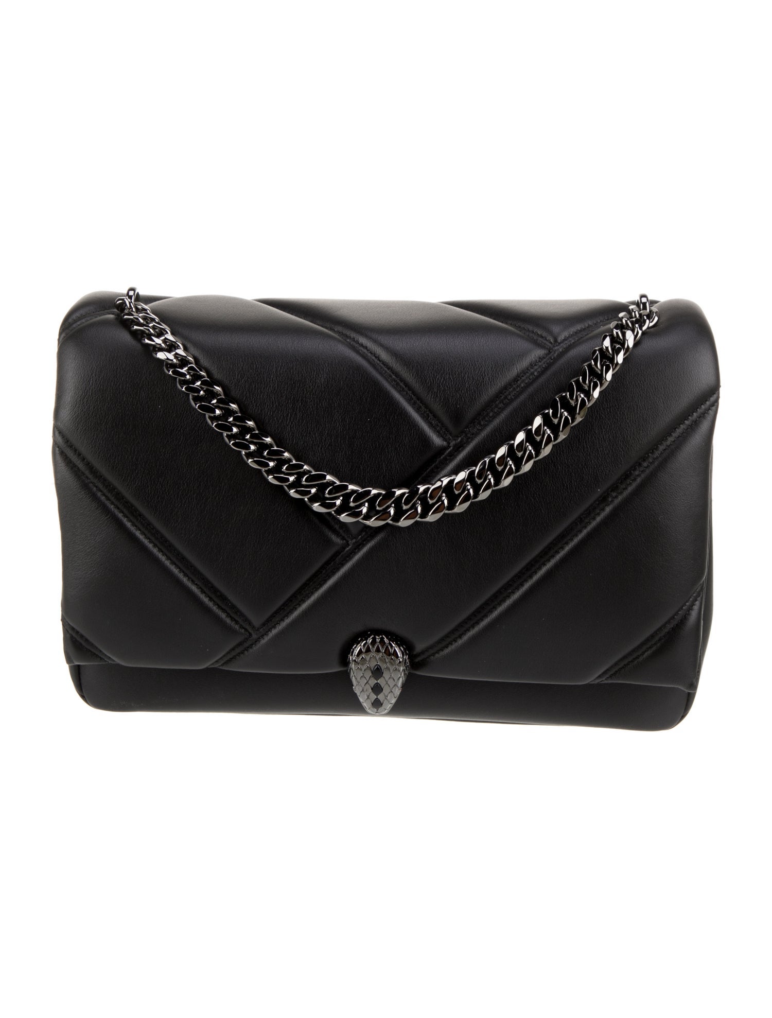 Bvlgari Calf Leather Top Handle Bag