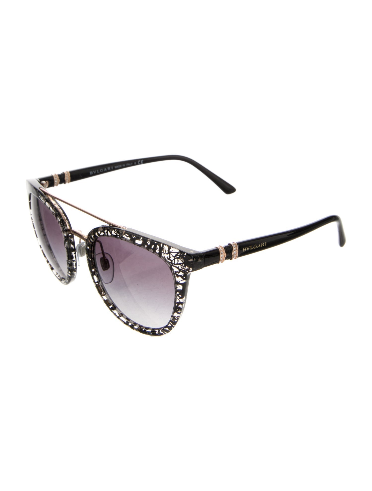 Bvlgari Round Gradient Sunglasses