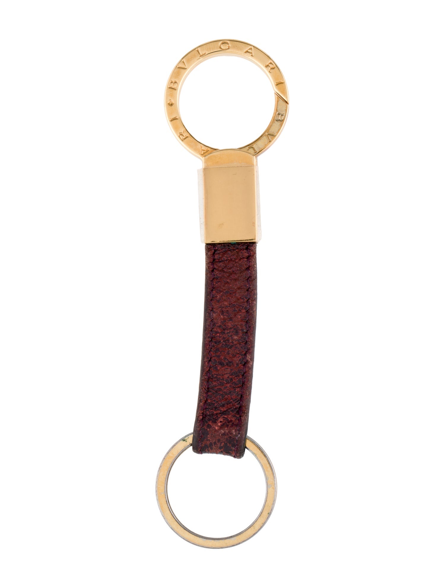 Bvlgari Leather Keychain