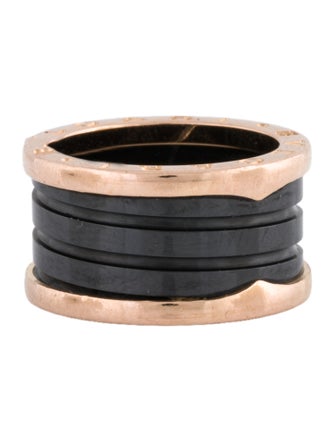 Bvlgari 18K Ceramic B.zero1 Ring