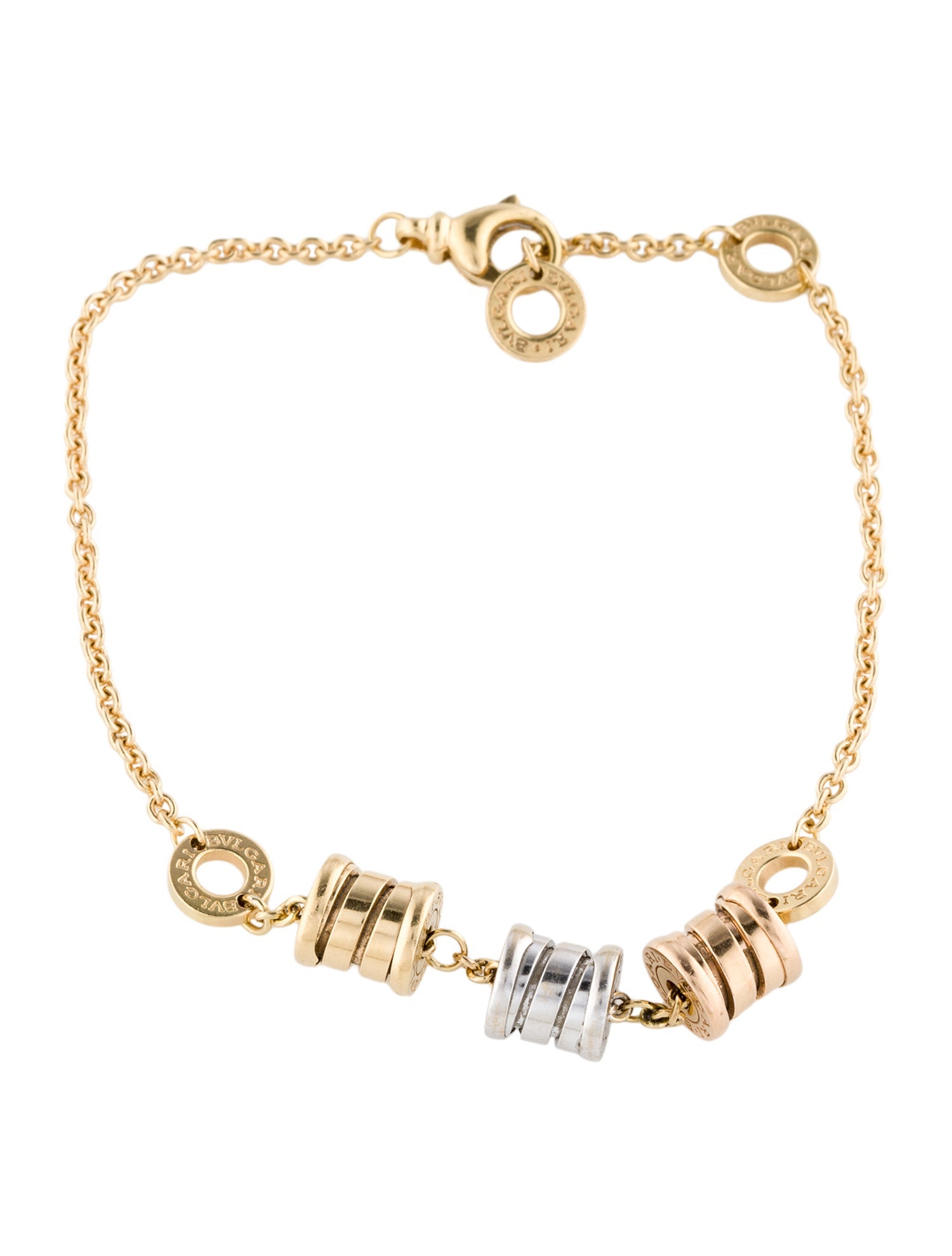 Bvlgari 18K B.zero1 Station Bracelet