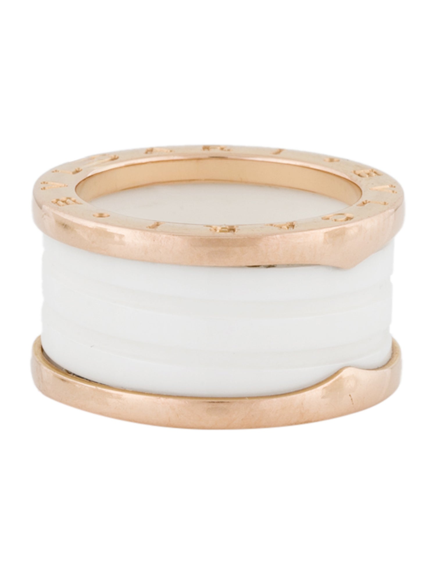 Bvlgari 18K Ceramic B.zero1 Ring