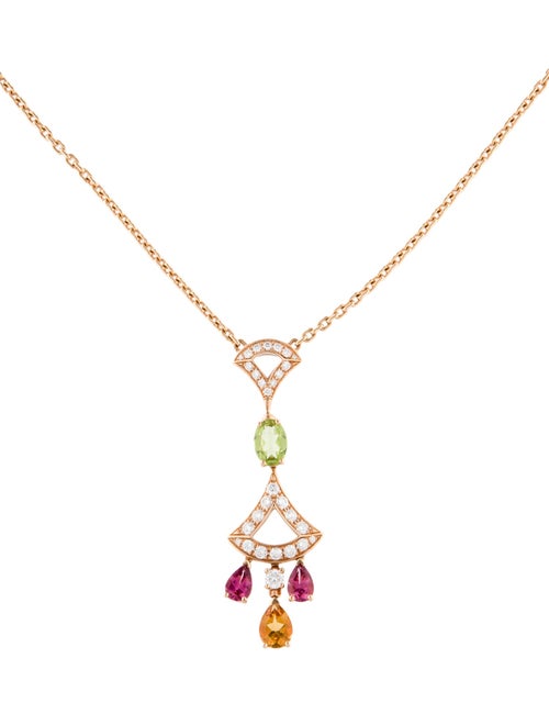 Bvlgari 18K Diamond & Multistone Divas' Dream Divissima Necklace