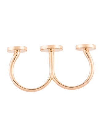 Bvlgari 18K Mother Of Pearl, Sugilite & Malachite Open Ring