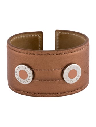 Bvlgari Leather Wide Cuff