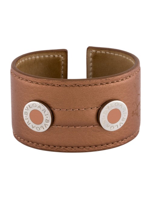 Bvlgari Leather Wide Cuff