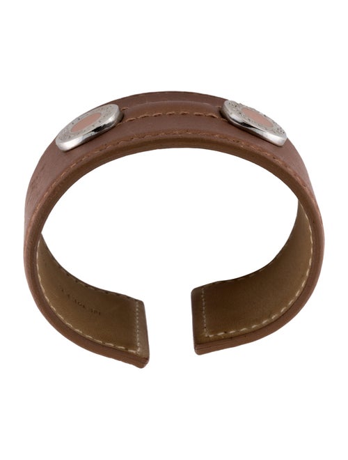 Bvlgari Leather Wide Cuff