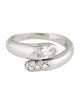 Bvlgari 18K Diamond Bypass Ring