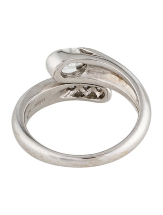Bvlgari 18K Diamond Bypass Ring