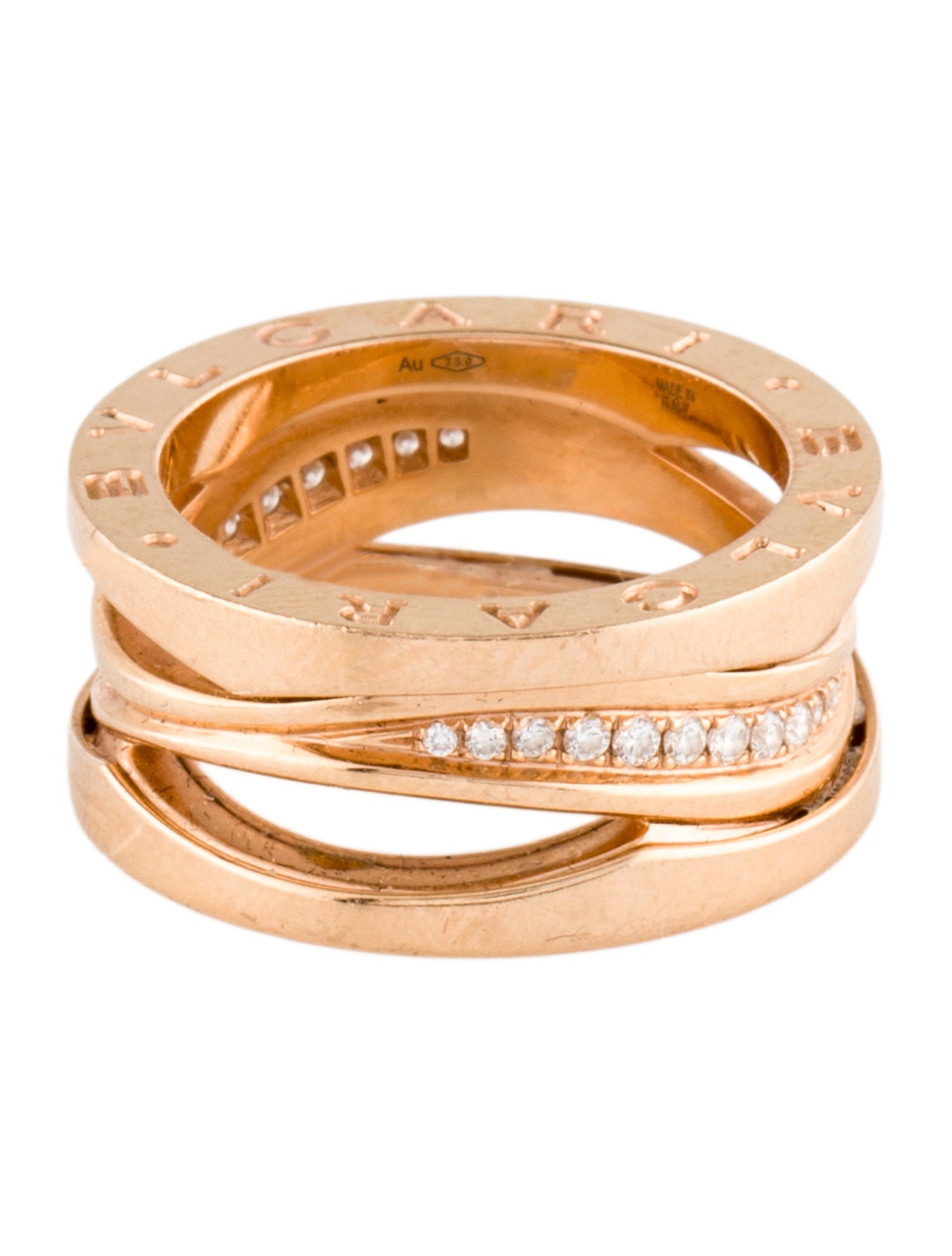 Bvlgari 18K Diamond B.zero1 Legend Band